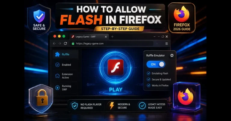 allow flash in firefox