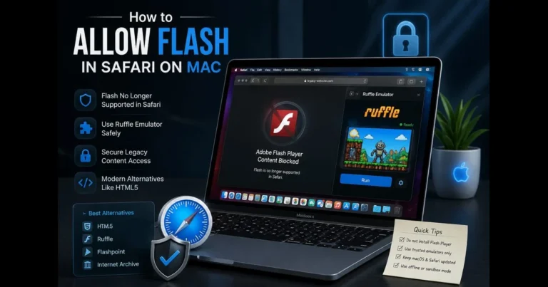 allow flash safari