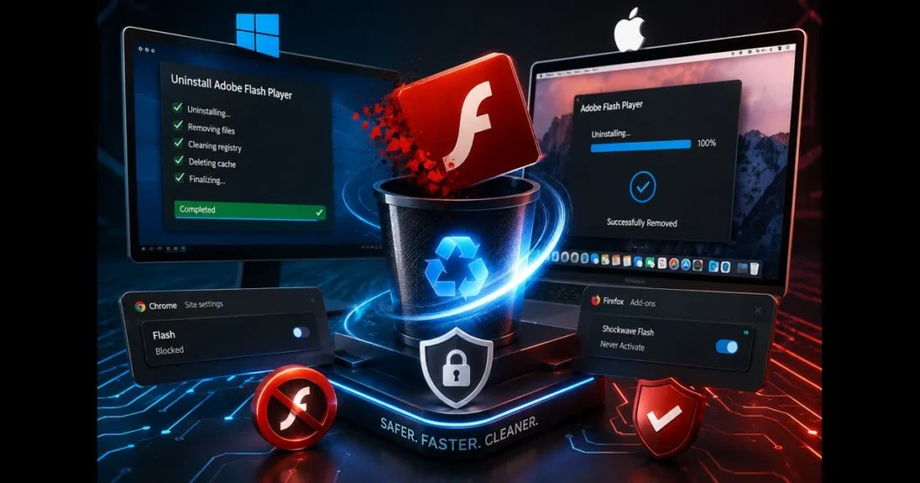 uninstall flash player
