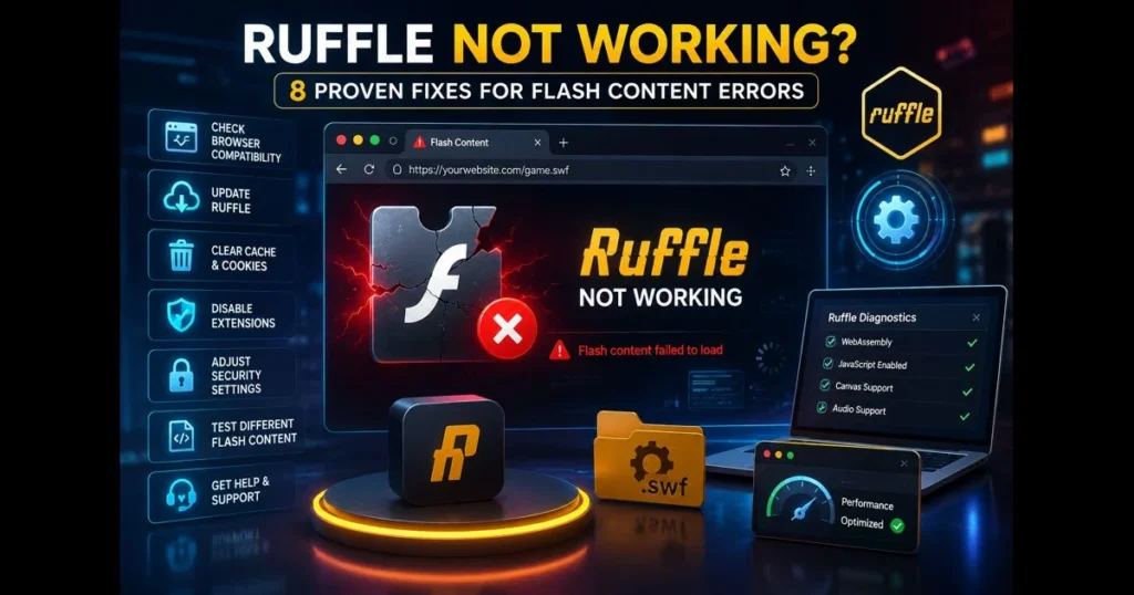 ruffle not working