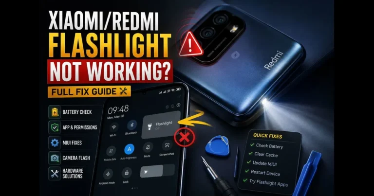 xiaomi flashlight not working