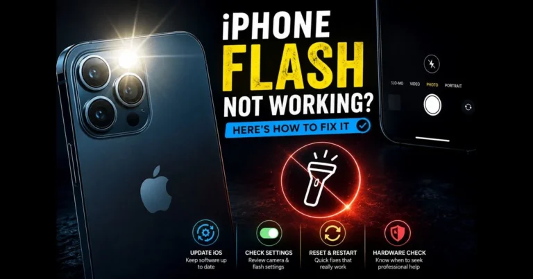 iphone flash not working