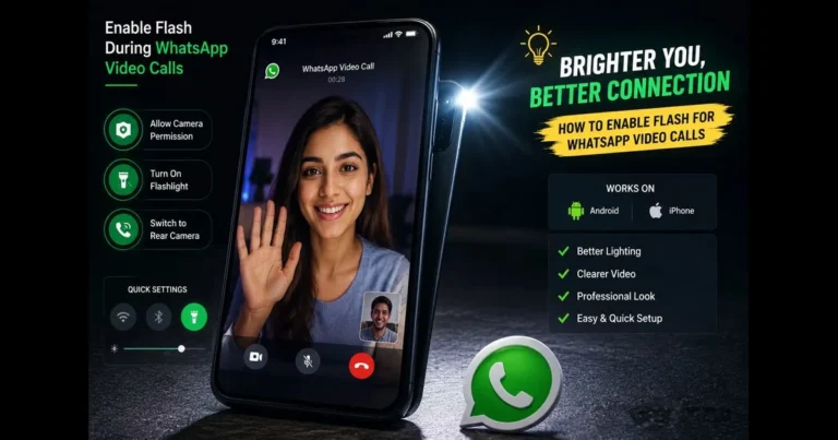 whatsapp video call flash