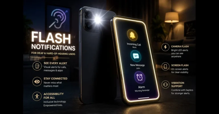 flash notifications accessibility