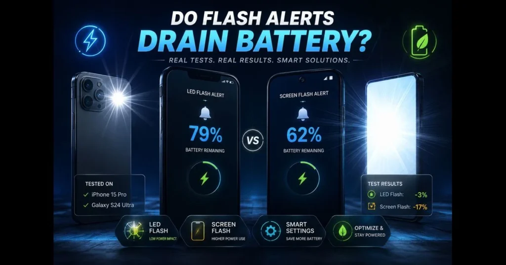 flash notifications battery drain