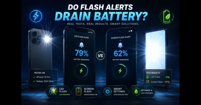 flash notifications battery drain
